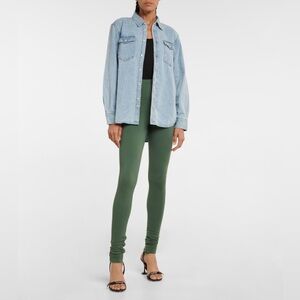 WARDROBE.NYC high-rise leggings size medium-green